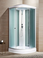 Душевая кабина RIVER  NARA LIGHT 90/15 MT 90х90 см,  матовое стекло, поддон низкий, крыша