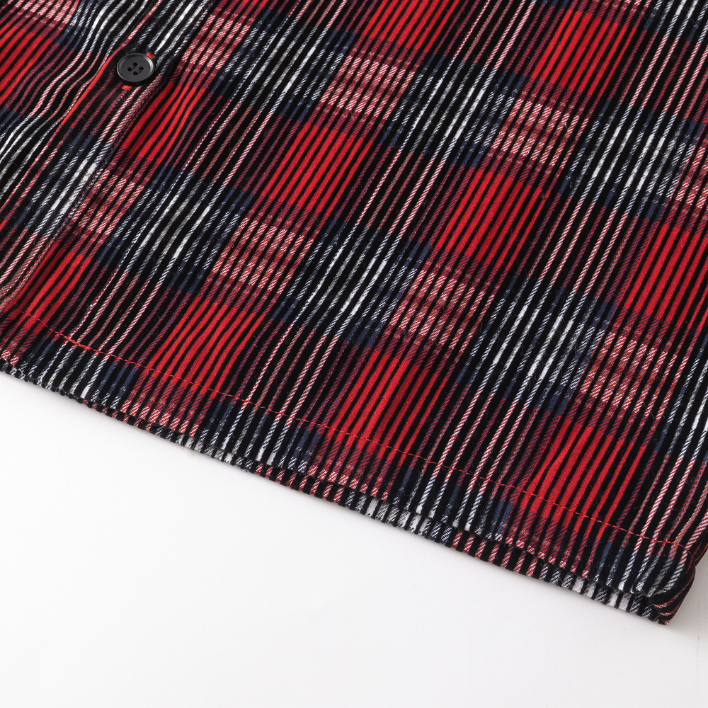 Рубашка Ymkashix Velvet Button Tartan