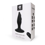 Черный анальный вибромассажер Whirlwind-RCT - 14,4 см. (Цвет: черный)