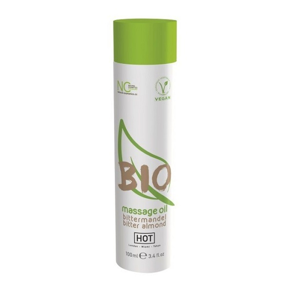 Массажное масло с ароматом миндаля HOT BIO Massage oil bitter almond 100мл