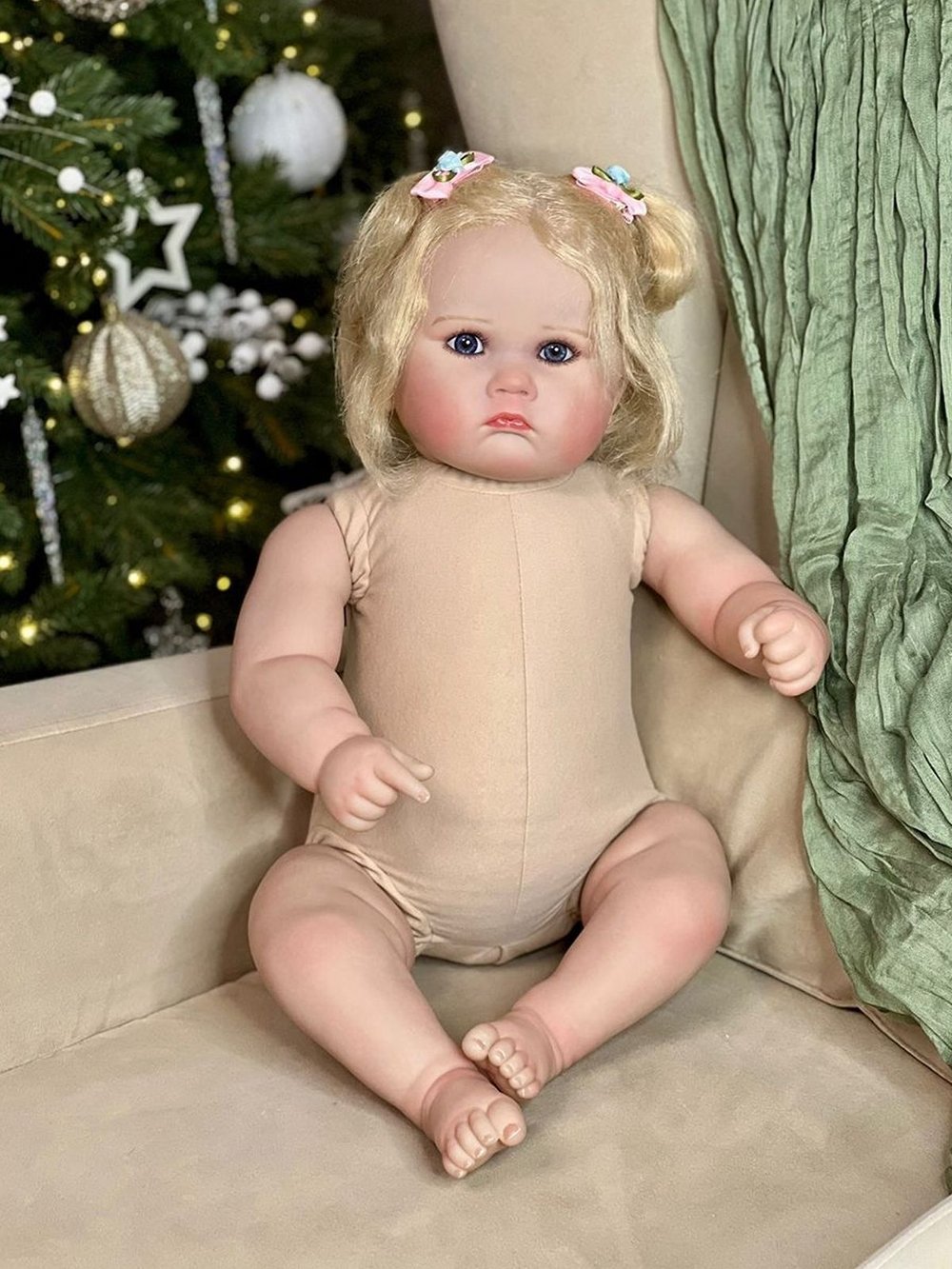 Кукла Реборн мягконабивная 60см в пакете (FA-005A)