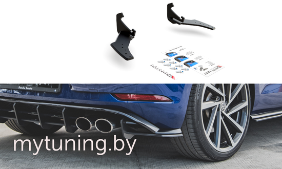 Сплиттеры бампера заднего боковые для VOLKSWAGEN Golf VII R 17-20