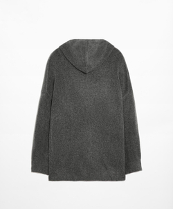 Oysho Свитер оверсайз с капюшоном, темно-серый