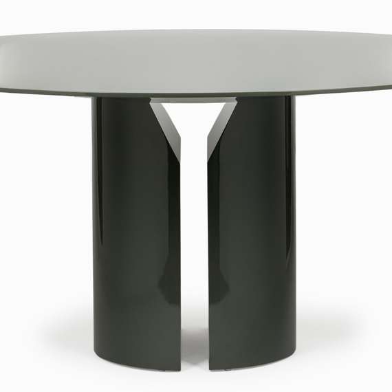 Обеденный стол Olli Ø160 см, зеленый глянец