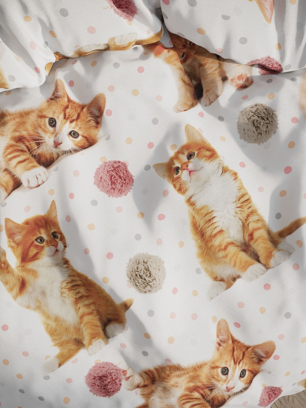 Простынь  перкаль Сказка "Котята" 150x215 см