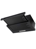 Кухонная вытяжка MACBI встраиваемая MTF 60-3-Fblack 800м3/ч Черная/черный фильтр (планка: акрил)