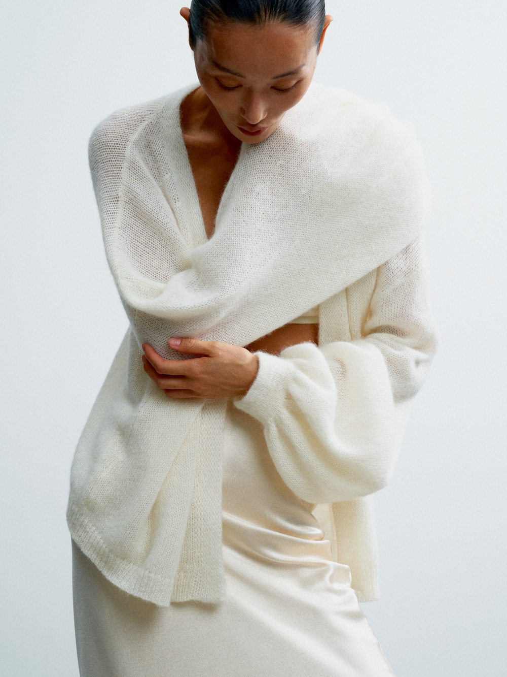 Кардиган DIORA, молочный