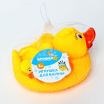 1593255 Набор резиновых игрушек для игры в ванной МИКС: мыльница, игрушки 3 шт.