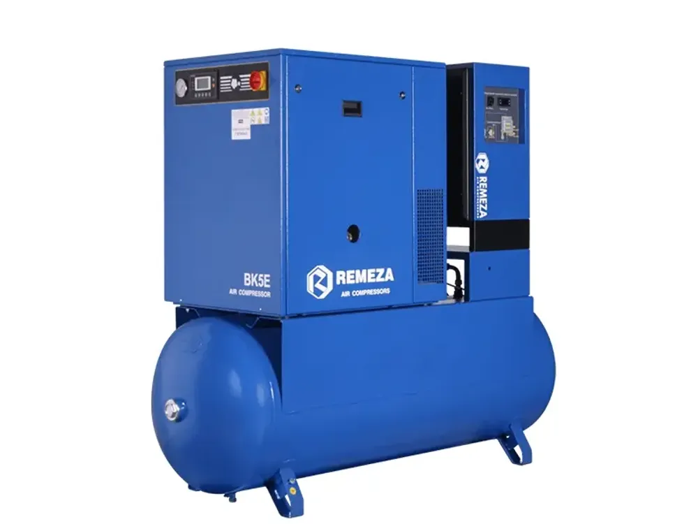 Винтовой компрессор Remeza ВК5E-15-500Д на ресивере 500л с осушителем