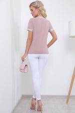 Блузка розовая в спортивном стиле DStrend (Акция)