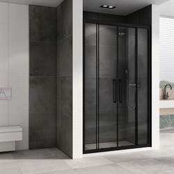 Душевая дверь Abber Schwarzer Diamant 140 AG33140BH профиль Черный стекло прозрачное
