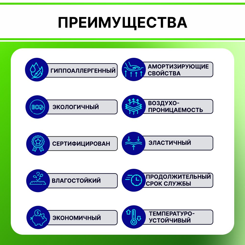 Поролон EL 3245 толщиной 10 см, жесткость 4.5 кПа, плотность 32 кг/м3