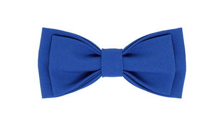 Однотонный галстук - бабочка (синий)