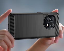 Мягкий защитный чехол в стиле карбон для смартфона OnePlus 11, серия Carbon от Caseport
