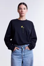 Лонгслив Гербарий Одуванчик Синий