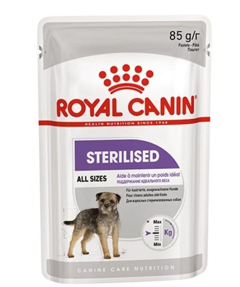 Royal Canin 85г Sterilised паштет стерилизованных для собак