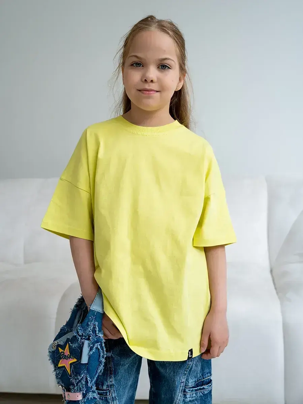 Футболка для девочки оверсайз