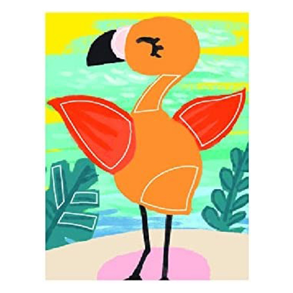 Набор для аппликаций Basir с плотным картоном, размер 25*20 см, с трафаретом, ассорти