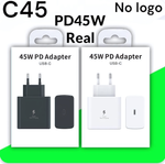 Зарядное устройство SAM C45 PD45W Type-C Black NO LOGO (реплика Samsung)