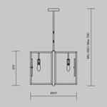 Подвесной светильник Maytoni MOD099PL-06G