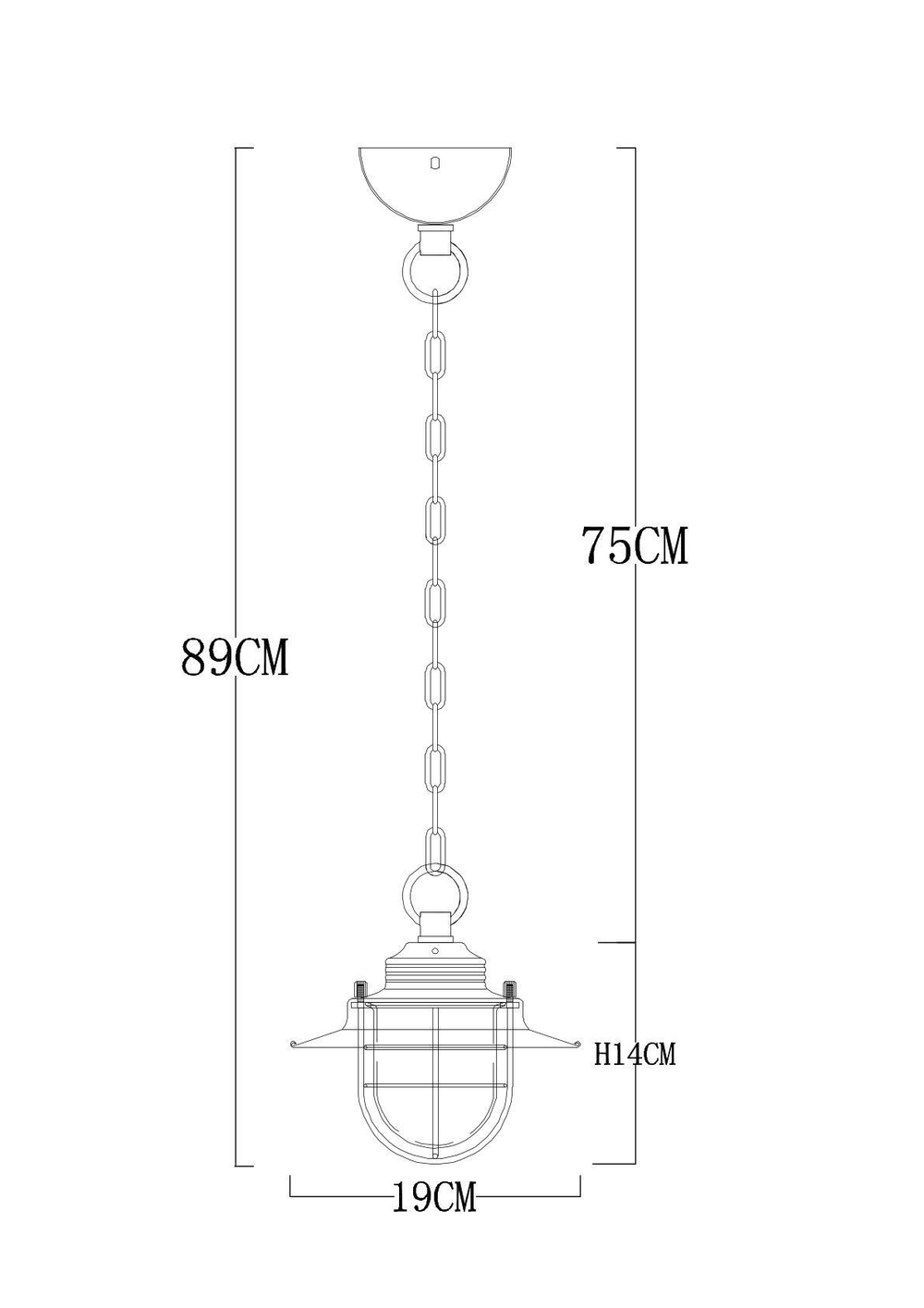Светильник подвесной Arte Lamp Lanterna A4579SP-1AB