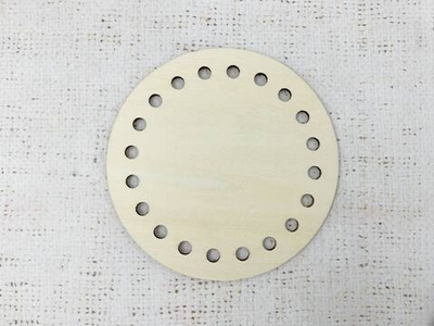Заготовка для декорирования, Панно с перфорацией/донышко, d 10 см