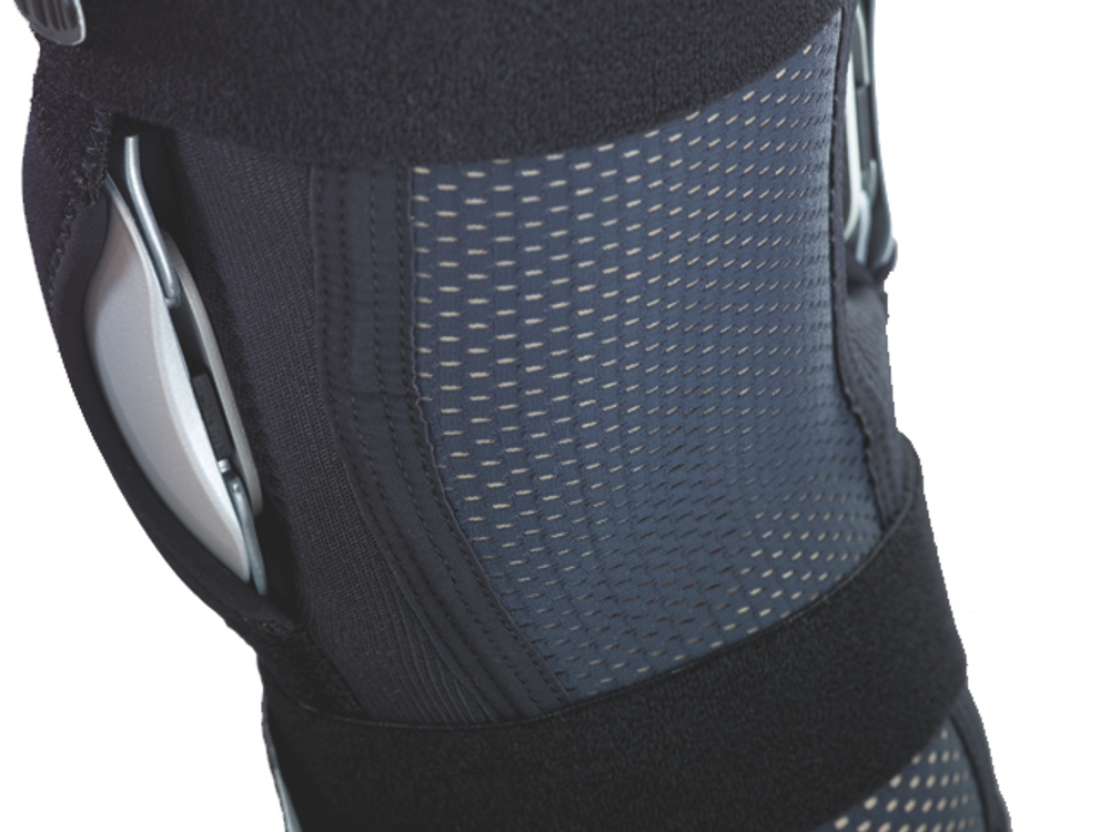 Регулируемый укороченный полужесткий коленный ортез MEDI Stabimed с шарниром physioglide