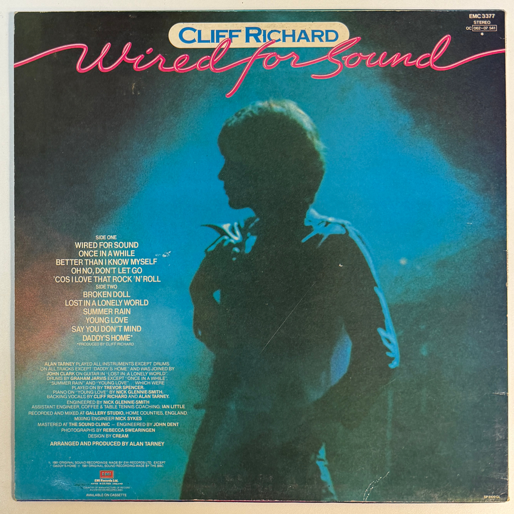 Cliff Richard ‎– Wired For Sound (Англия 1981г.)