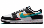 Кроссовки Nike Dunk Low Multi-Color Swoosh (Женская размерная сетка)