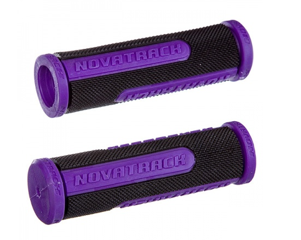 Грипсы Novatrack,110мм,черно-фиолетовый(STG)
