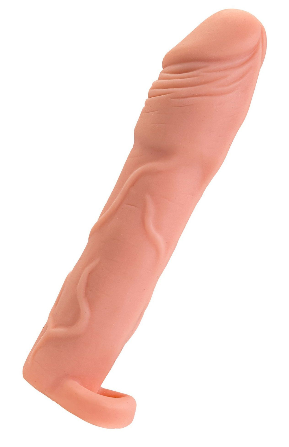 Телесная удлиняющая насадка с подхватом - 19 см. (Цвет: телесный)