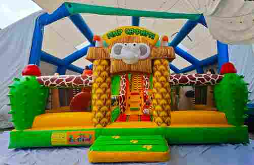 Коммерческий надувной батут «Мир Сафари», 14*7*7,5 м