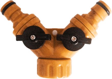 Разветвитель регулируемый 2-х канальный со штуцерами Вихрь