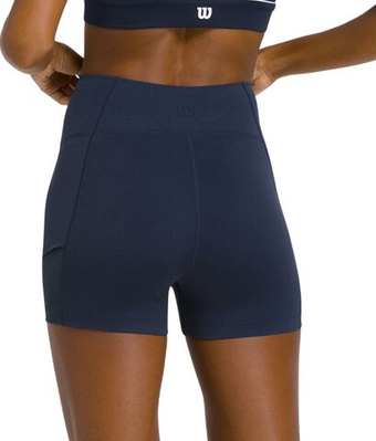Женские Шорты теннисные Wilson Baseline Мяч - classic navy