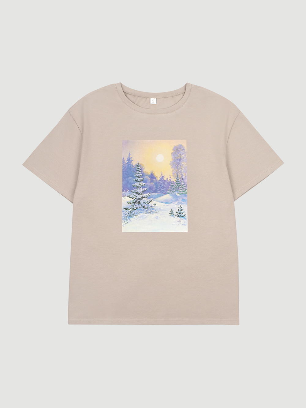 Футболка мужская Mjölk х Зарубин Зимняя сказка, уценка