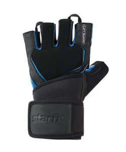 Перчатки для фитнеса STARFIT WG-201, черный/синий