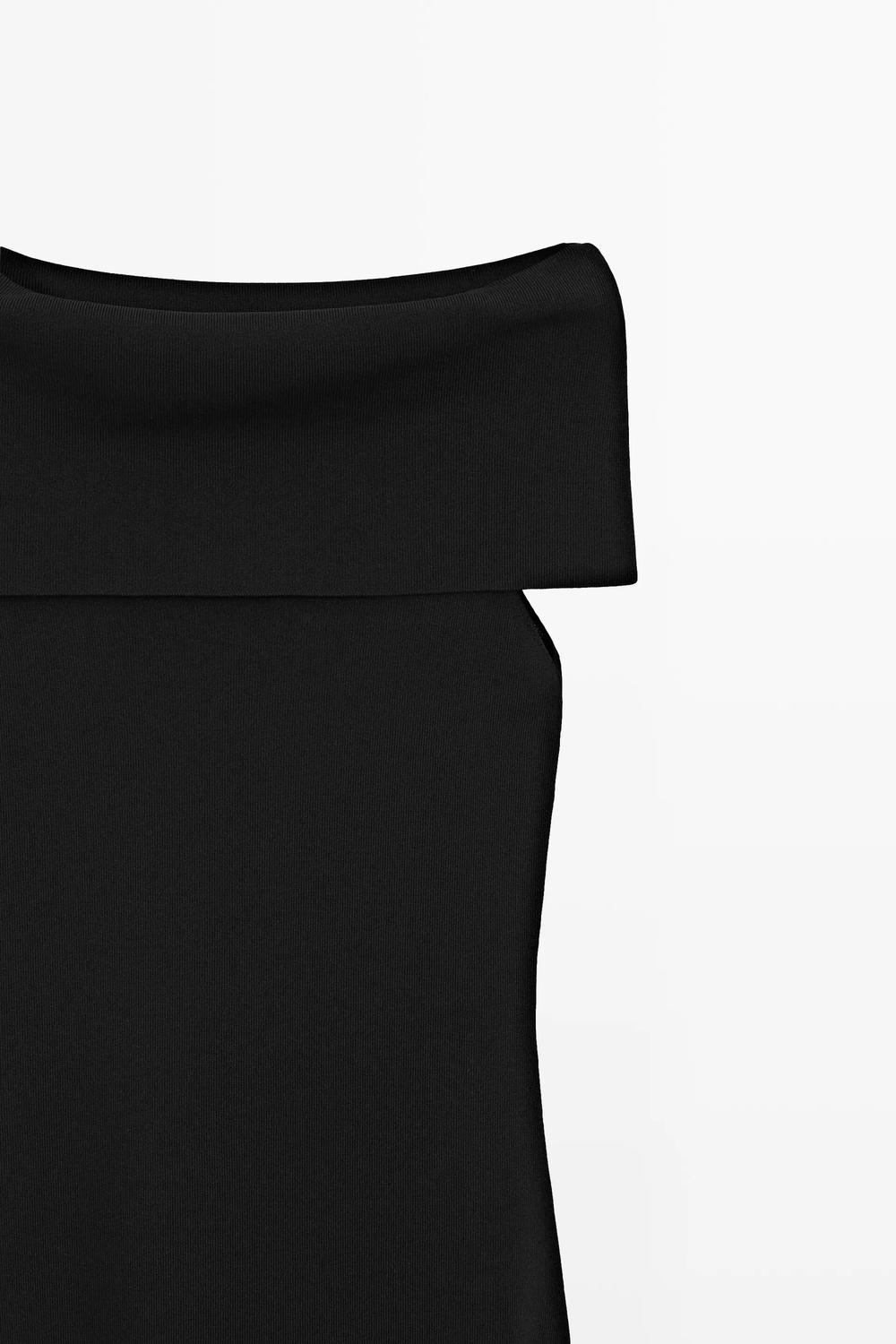 ПЛАТЬЕ СРЕДНЕЙ ДЛИНЫ С ОТКРЫТЫМИ ПЛЕЧАМИ - MASSIMO DUTTI
