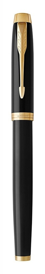 Ручка роллер Parker IM Metal Black GT, стержень: F, цвет чернил: black, в подарочной упаковке.