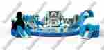 Надувной наземный аквапарк «Морское царство 3»  с фигурой пингвина, 16*16*6 м