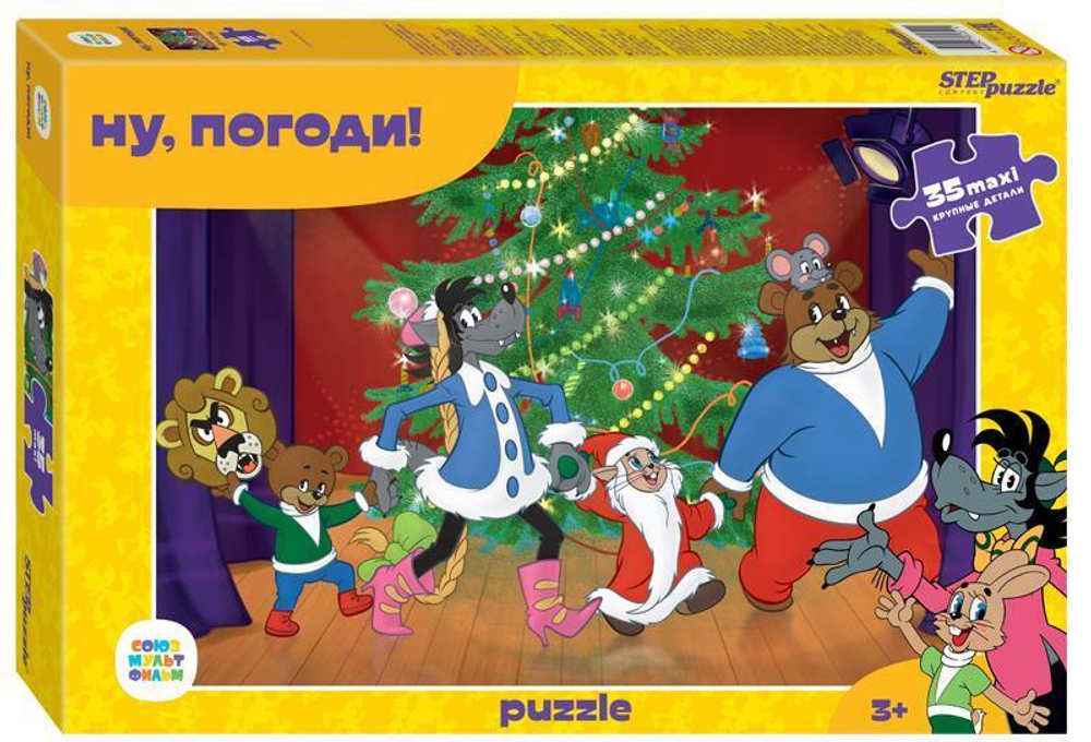 Пазл-maxi 35эл. "Ну, погоди! (new 1)" (Степ пазл)