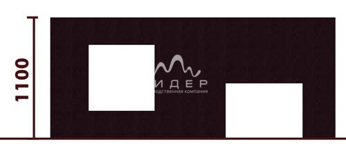 Стена с двумя проломами