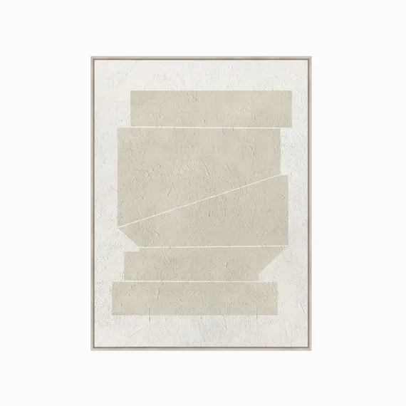 Постер Purity geometric 120х90 см, бежевый, белый