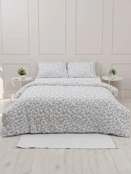 КПБ YERRNA 1,5сп 145*215см белый с рисунком