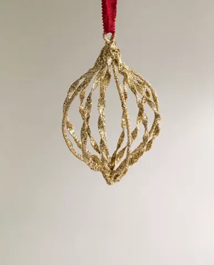 ZARA HOME ЕЛОЧНОЕ УКРАШЕНИЕ С СЕРЕБРИСТЫМ МЕТАЛЛИЧЕСКИМ КАРКАСОВ
