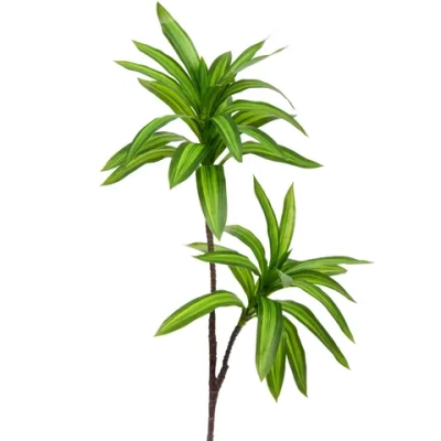 Искусственное растение «Ветка Драцены» 90см зеленая