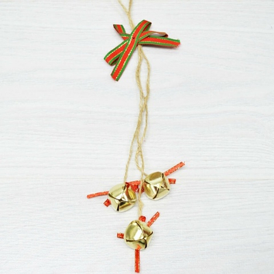 Украшение подвесное "Колокольчики - бубенцы" 34см