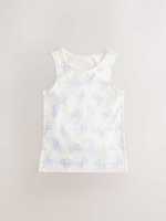 Майка для девочки Next AA8-178, 3 шт., Белый, Голубой