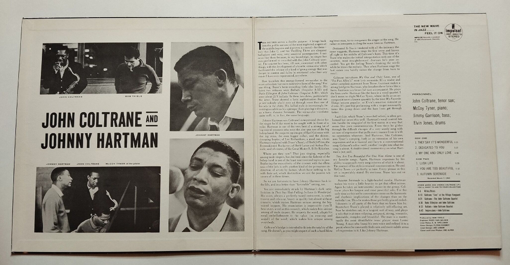 Винтажная виниловая пластинка LP John Coltrane And Johnny Hartman (Japan 1973) (No Obi)