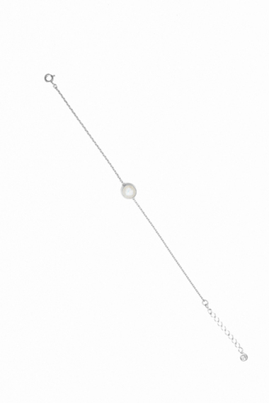 Браслет из серебра "Лунный камень"