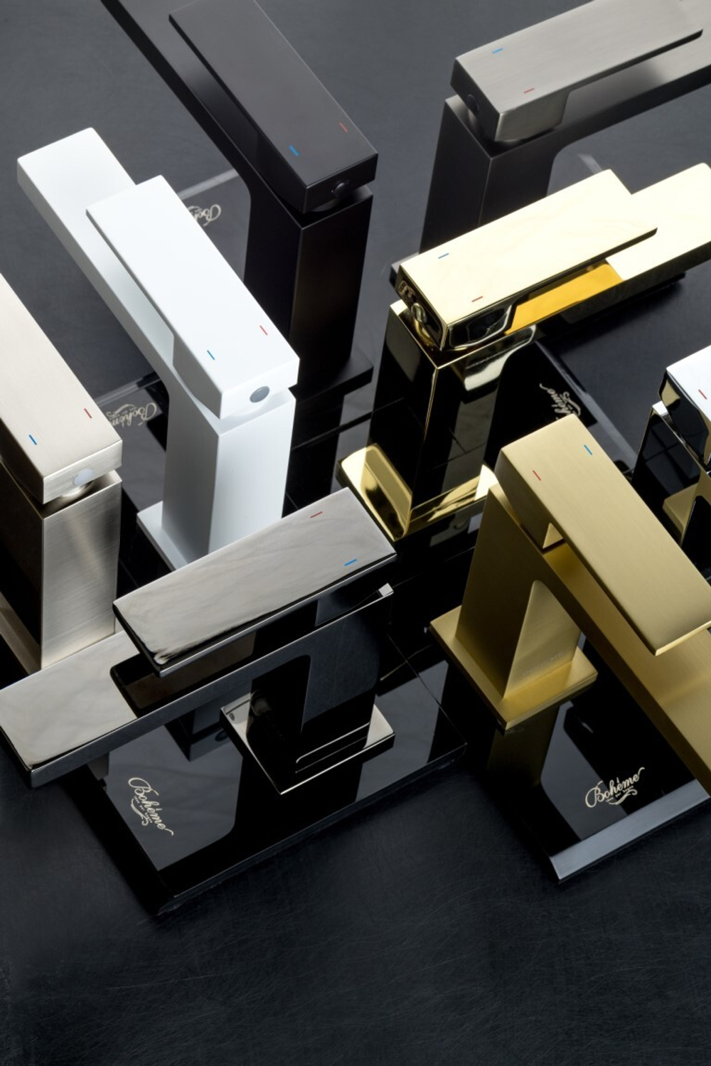 Boheme Cмеситель для умывальника Qubic Bronze